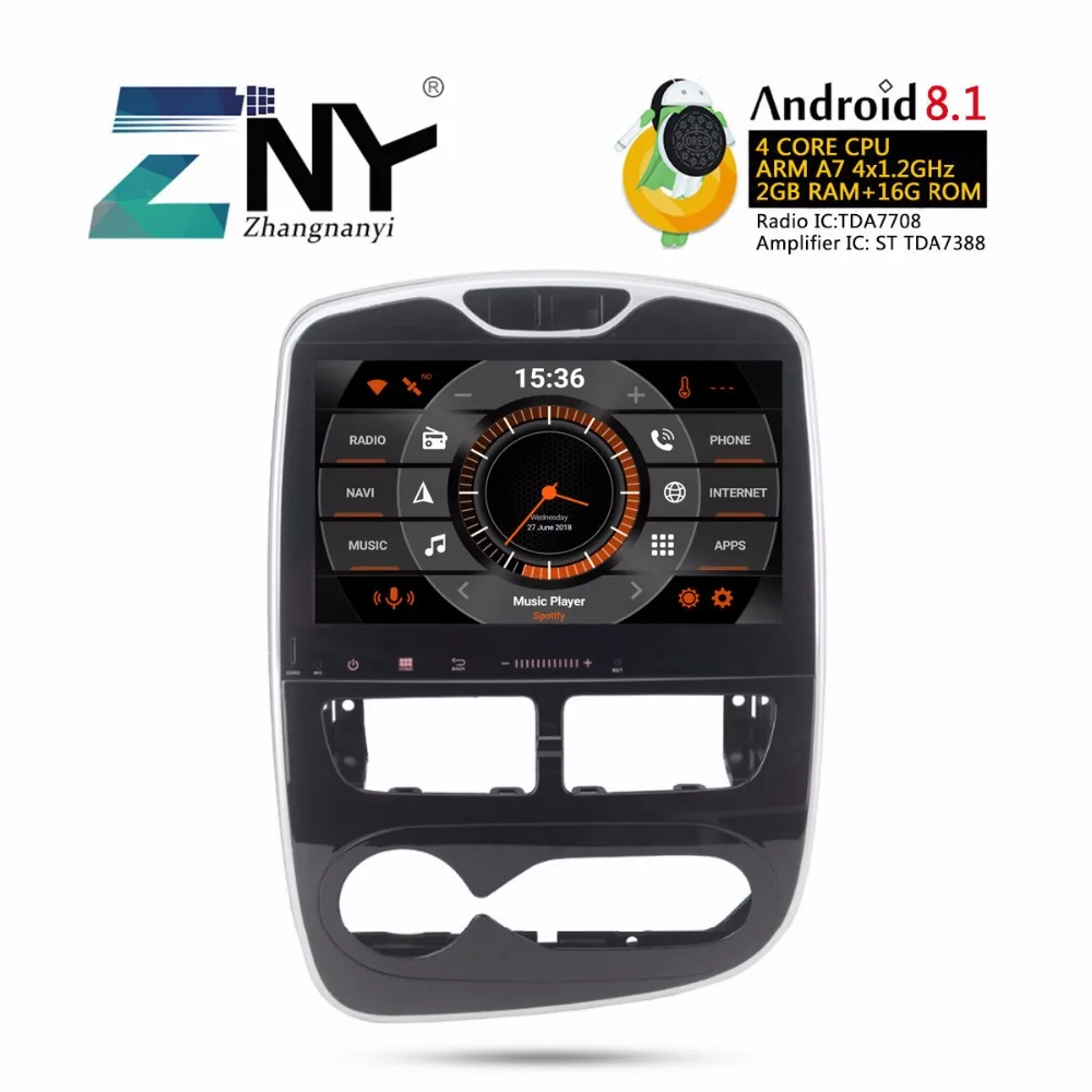 10 1 &quotAndroid 8 автомобильный Стерео Авторадио для Renault Clio 2013 2018 gps FM RDS Мультимедиа