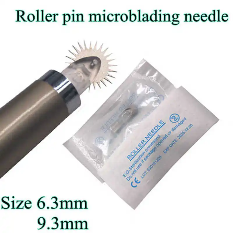 

10pcs Mona Disposable Roller Pin Needle Microblading Needles For Fog Eyebrow Permanent Makeup Microblading Manual Pen