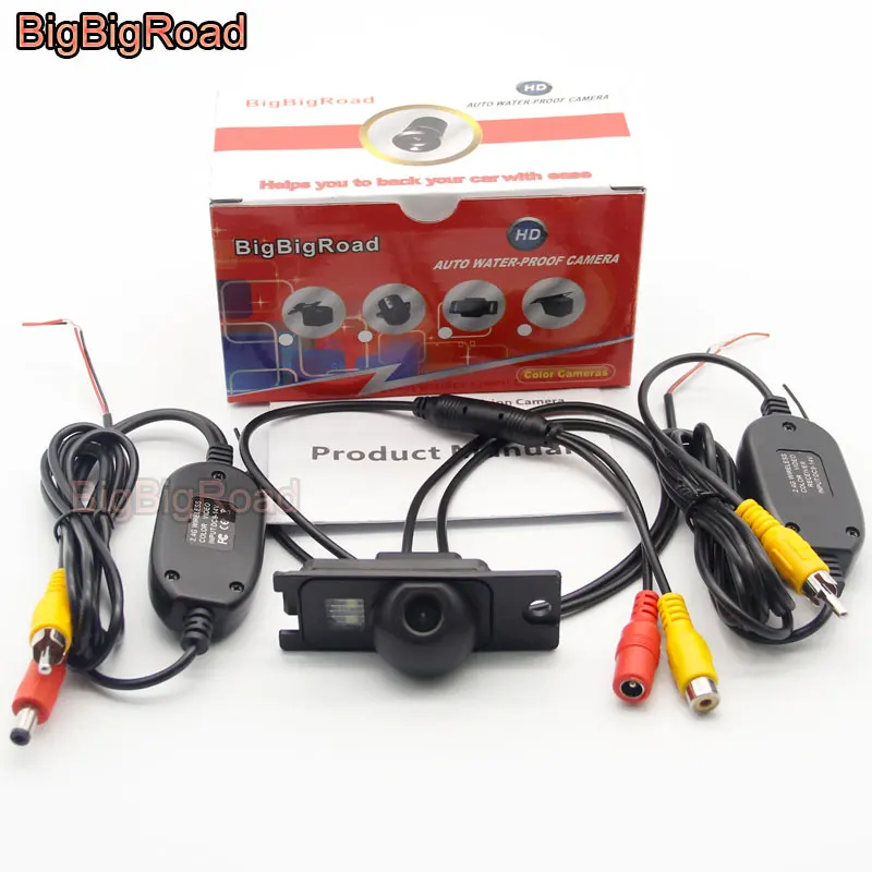 With Wireless BigBigRoad заднего вида Камера для Volvo XC70 XC90 XC 70 90 S80 S 80 1999 2010 2011 2002 2003 2004 2005 2006 парковка Камера - Название цвета: With Wireless