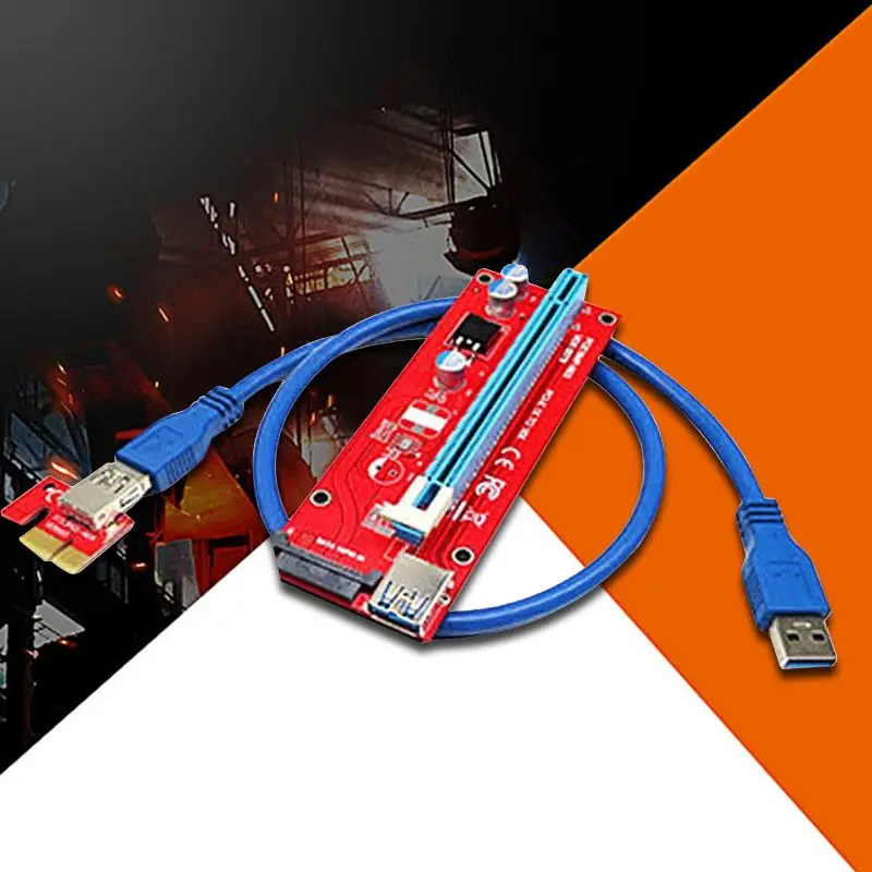 Адаптер для переходных карт USB 3 0 PCI E Express 1X к 16X выделенный Удлинительный кабель
