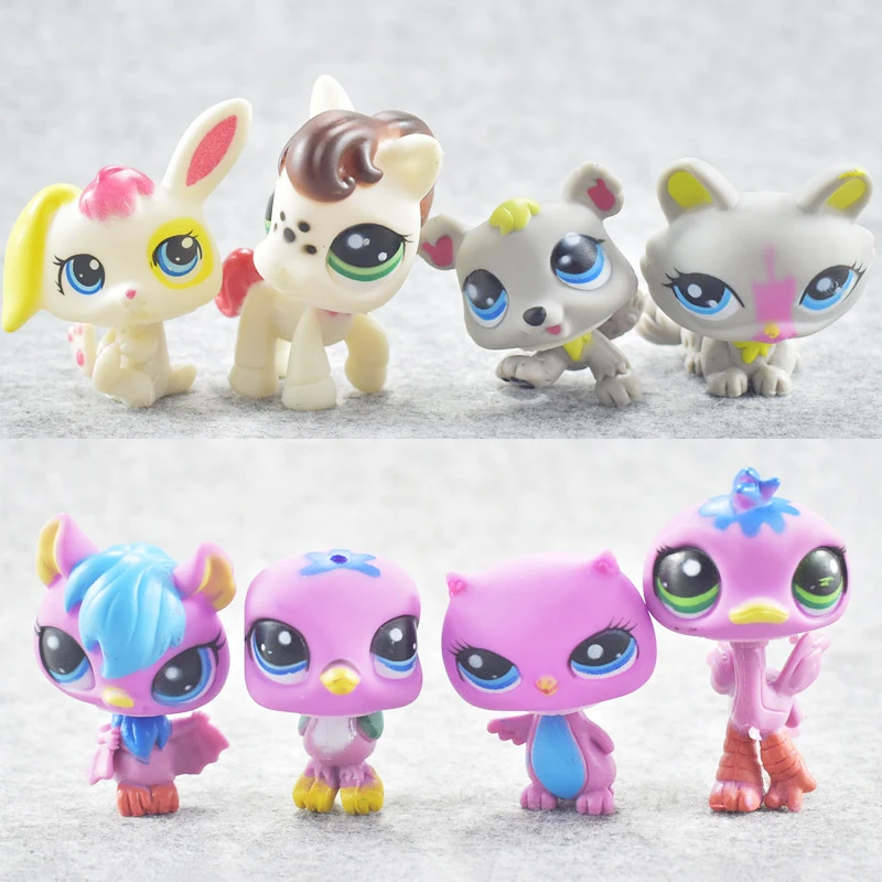 Songge прекрасный Животные Pet Shop игрушка цифры немного кошки собаки олень птицы