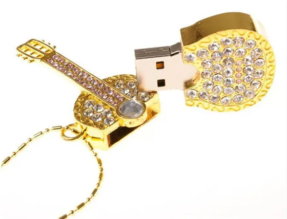 Usb-накопитель флэш-накопитель 8 ГБ 16 ГБ 32 ГБ 64 Гб 128 ГБ Ювелирная скрипка Гитарный USB флэш-накопитель 2,0