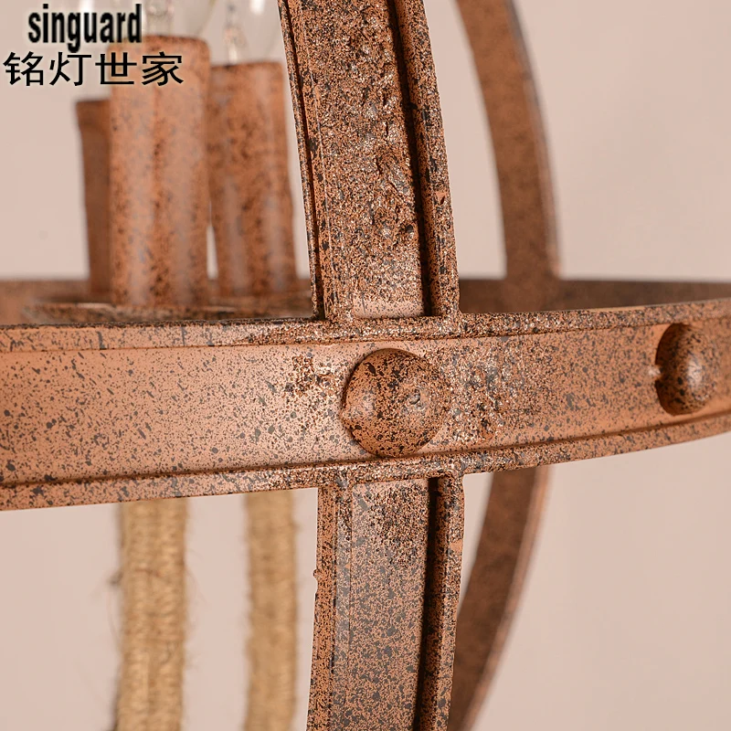 Мин лампа семья американский стиль страна гостиной люстра старинные