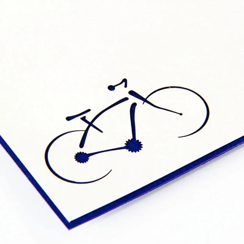 3D всплывающие карты ручной работы велосипед Хэллоуин С Днем Рождения спасибо