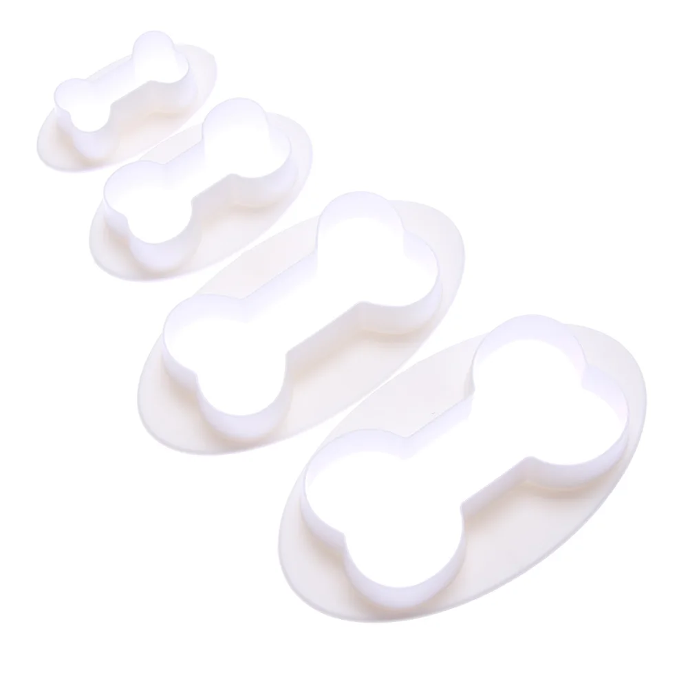 4 шт. собаке кость трафареты для нарезки печенья бисквит Фондант выпечка торта