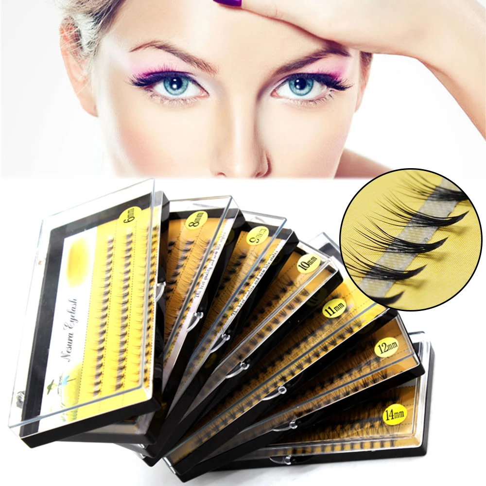 

Makeup Individual Mink Eyelashes Extension 60pcs 6/8/9/10/11/12/14mm Cluster Building Eye Lashes Fake Eyelash False Eyelashes
