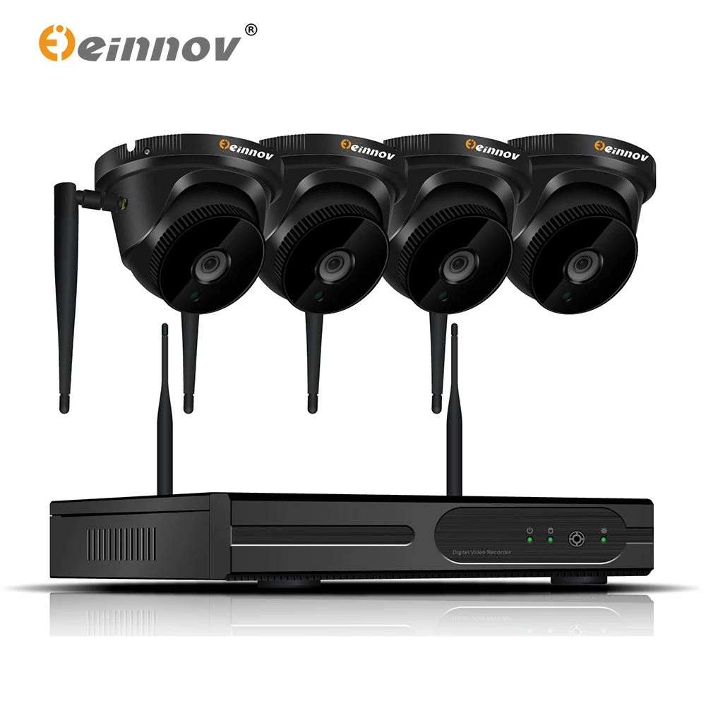 Einnov открытый 4CH NVR 1080P CCTV беспроводной набор камер безопасности камеры системы Wifi