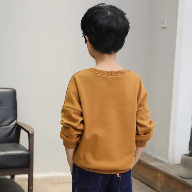 2019 осенние толстовки для мальчиков футболки с длинными рукавами детские рубашки