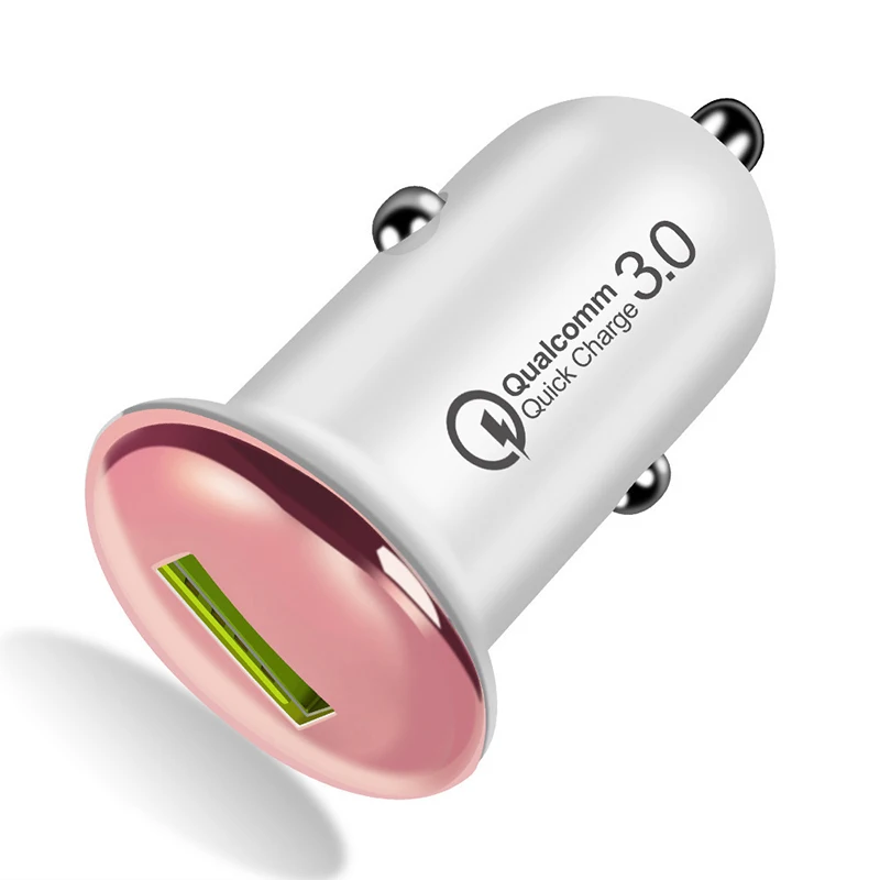 Универсальное автомобильное зарядное устройство QC3.0 2 0 быстрое с usb портом в