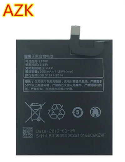 AZK 1 шт. 100% новый 3000 мАч LT55C Аккумулятор для LeEco Letv Le 1S X500 One S аккумулятор телефона +