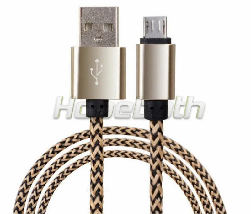 Кабель Micro USB в нейлоновой оплетке 5 В 2 А кабель для зарядки и синхронизации