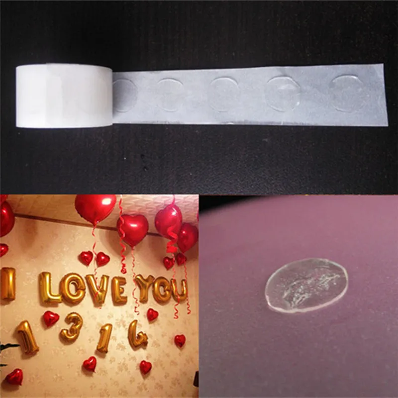 

100pcs Balloon Traceless Glue Point Dot Universal Double-Side Multi Use Fix Gum Wedding Party Birthday Home Decorantion Supplies
