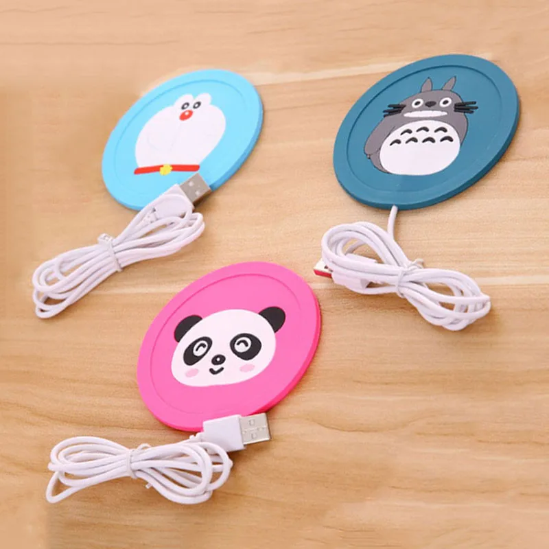 Мультфильм USB теплые гаджеты силиконовые Usb подстаканник подогреватель теплый