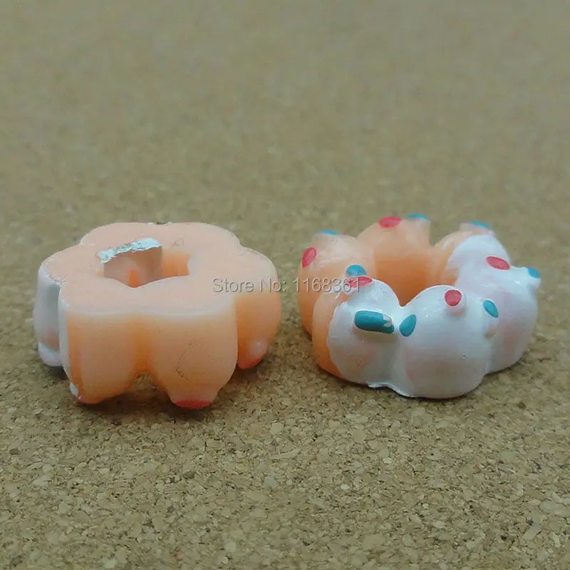 1pcs/lot resin flat back orange candy doughnut 15mm Cabochons Jewelry Fit Mobile Phone Hairpin Headwear DIY Accessories B106-11 | Дом и сад