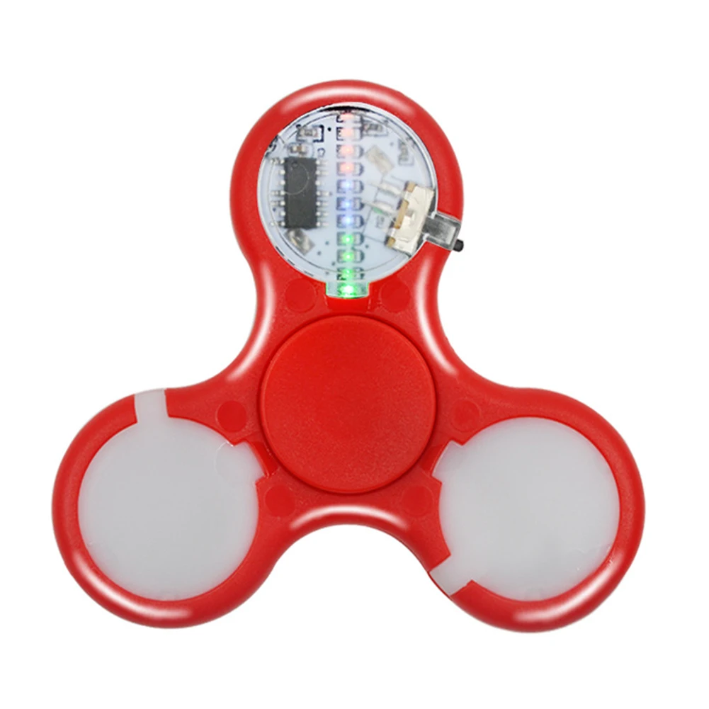 Новейшие стильные крутые светодиодный Спиннер из АБС-пластика три антистресс на