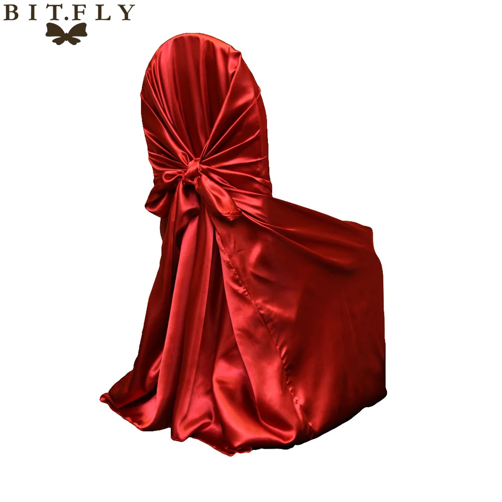 10 шт. атласные универсальные чехлы для стульев|chair cover|chair cover wholesalerswholesale chair |