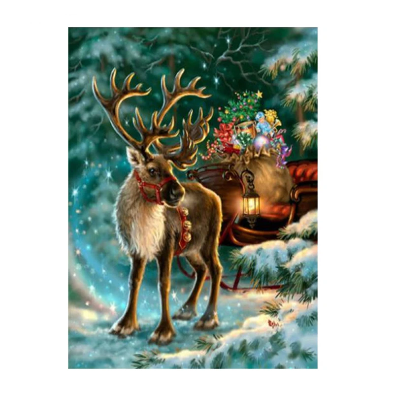 

5d DIY Diamond Painting Animal Diamond Embroidery Mosaic Full Rhinestone Cross-stitch Kits Wall Decor Christmas Gift