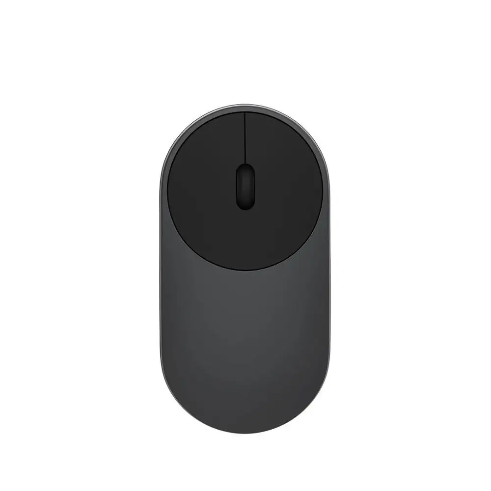 Xiaomi Mini Портативный Wifi 2,4G Bluetooth двойная беспроводная мышь алюминиевый сплав ABS 1200 точек/дюйм Лазерная Поддержка Windows 8 10 Pc - Цвет: black