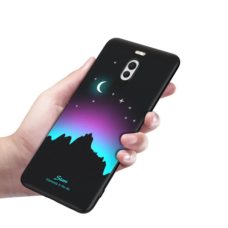 Meizu M6 Note Case M6note Cover Soft Back Silicone Black Mofi Ultra Thin Night Light Noctilucent | Мобильные телефоны и