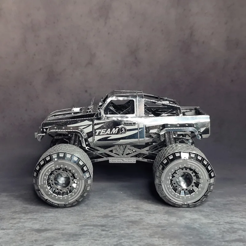 Металлическая Сборная модель автомобиля NANYUAN I32206 OFF-ROADER 3D пазл супер большие шины