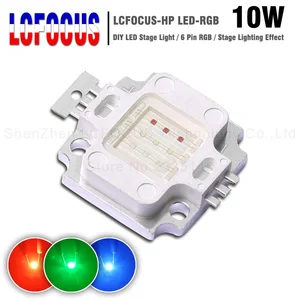 Светодиодный чип высокой мощности 10 Вт COB световые бусины 10 Вт RGB Красный Зеленый Синий SMD диод для сценического освещения прожектор точесветильник ильник газонная лампа