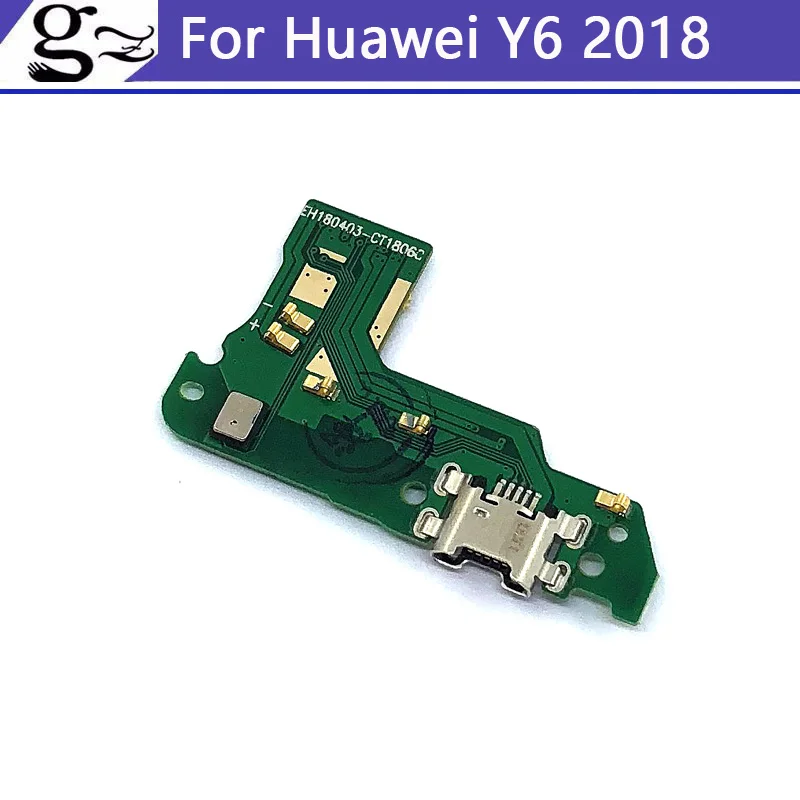 USB плата для зарядного порта Huawei Y6 2018 шлейф устройства гибкий кабель Y 6 2018|Шлейфы