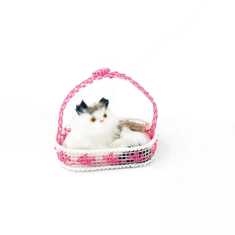 Кукла с милыми животными плюшевые кошки корзина детская игрушка Декор детский