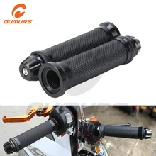 OUMURS Motorcycle 7/8 22MM handle bar Black Universal Motorbike Handle Grips part racing for Honda kawasaki Yamaha Suzuki