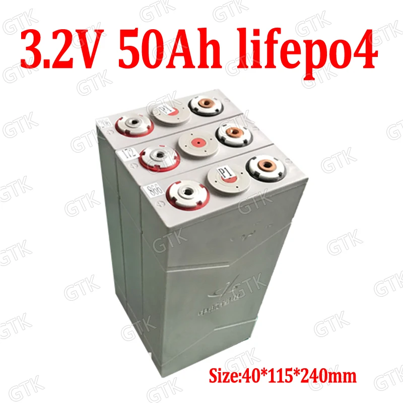 4 шт. lifepo4 3 2 в 50 Ач батарея литиевая 3C 150A для diy 12 В 24 48 лодка инвертор хранения