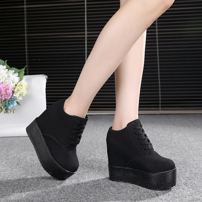Клин Обувь на высоком каблуке Женская Повседневная обувь zapatos mujer Туфли и