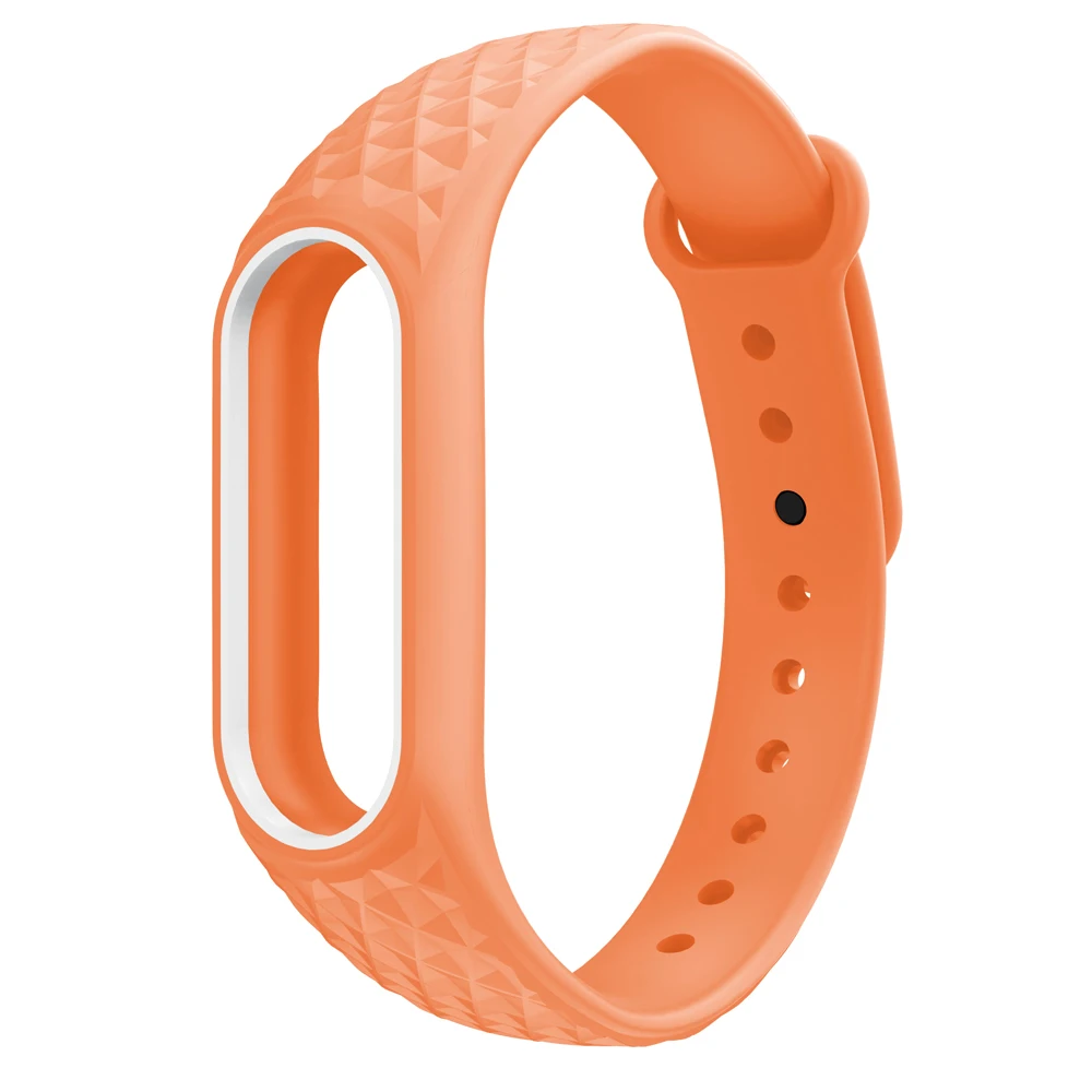 Mi Band 2 браслет для Xiaomi mi ремешок 2 ремешок на руку Двойной Цветной силиконовый браслет Смарт-браслет аксессуары