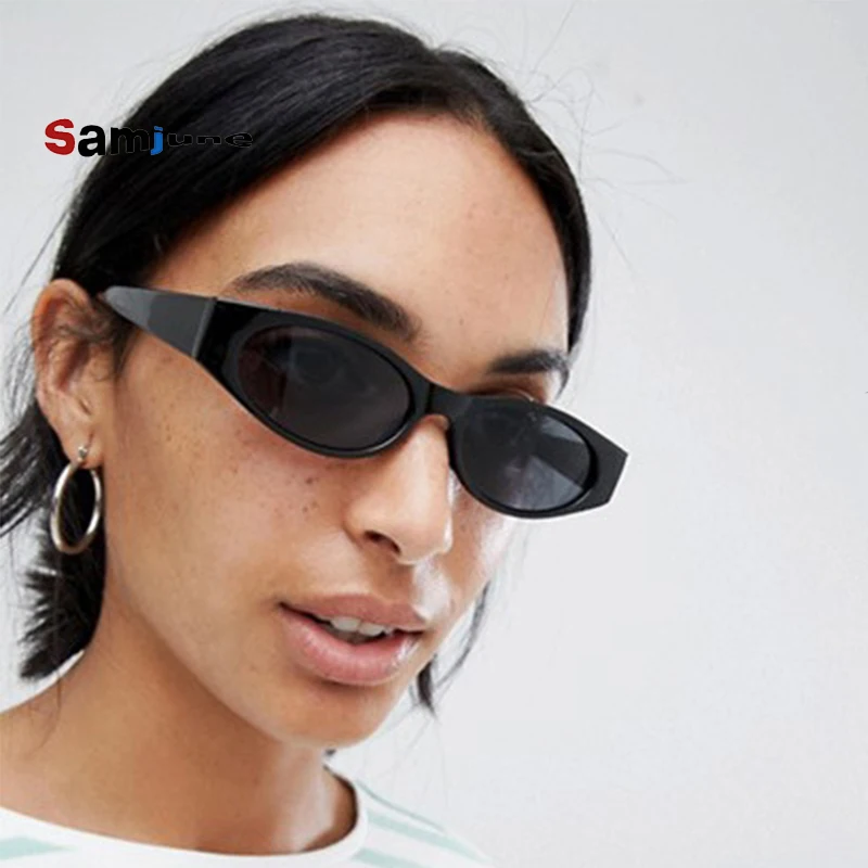 

Samjune Cat Eye Sunglasses Women Fashion Brand Designer Rectangle Sun Glasses Ladies Vintage Candy color Eyewear Shades