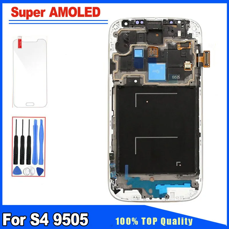 Синий белый для samsung Galaxy S4 i9505 i9500 i337 Super AMOLED ЖК-дисплей Дисплей Сенсорный экран