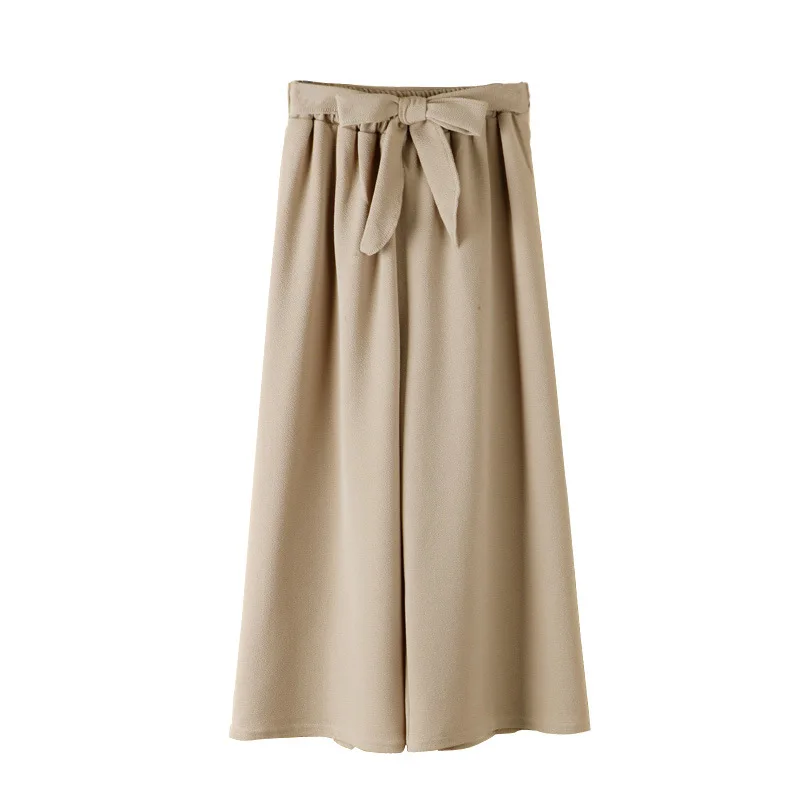 

2019 Summer Plus Size Chiffon Pants Women Elastic High Waist Pantalon Femme Wide-Leg Trousers Pantalones Mujer