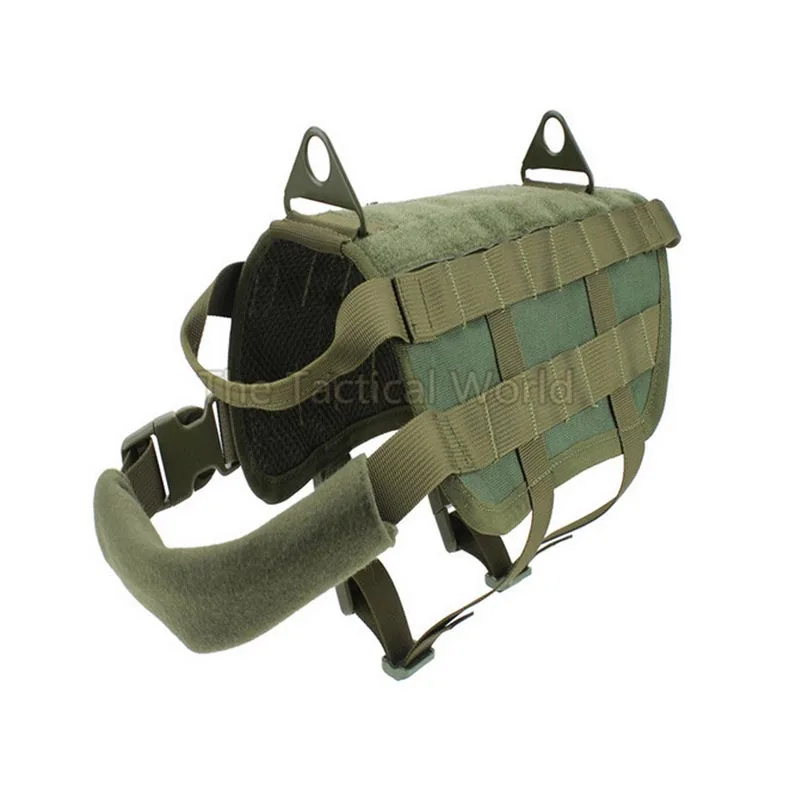 Полицейская K9 тактическая тренировочная собачья жгут Molle жилет пакеты пальто 4 цвета S-XL уличная Военная охотничья одежда для собак несущий подшипник