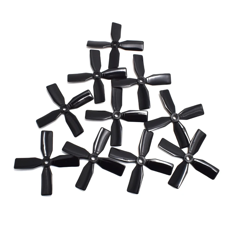 10 пар пропеллеров Prop 3 &quot3030 4 лезвия 3x3x4 CW CCW черный/красный для DIY 130 150 гоночный