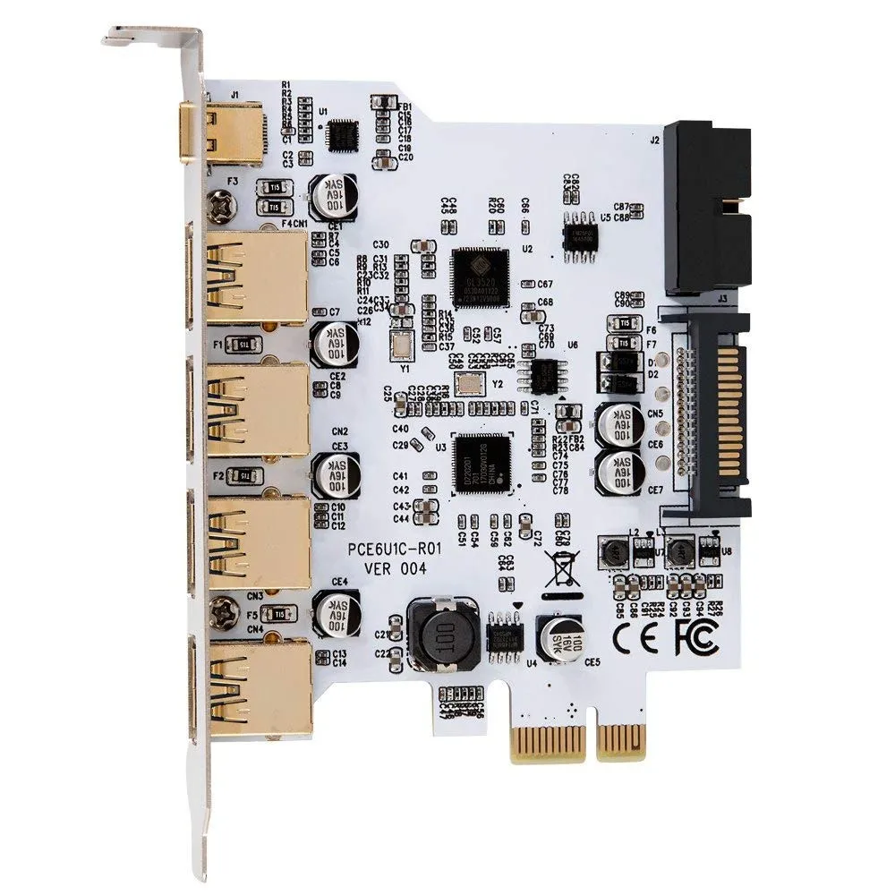 Карта расширения PCI Express PCI-E с 5 портами и 1 портом адаптер для карт USB 3 0 | Компьютеры