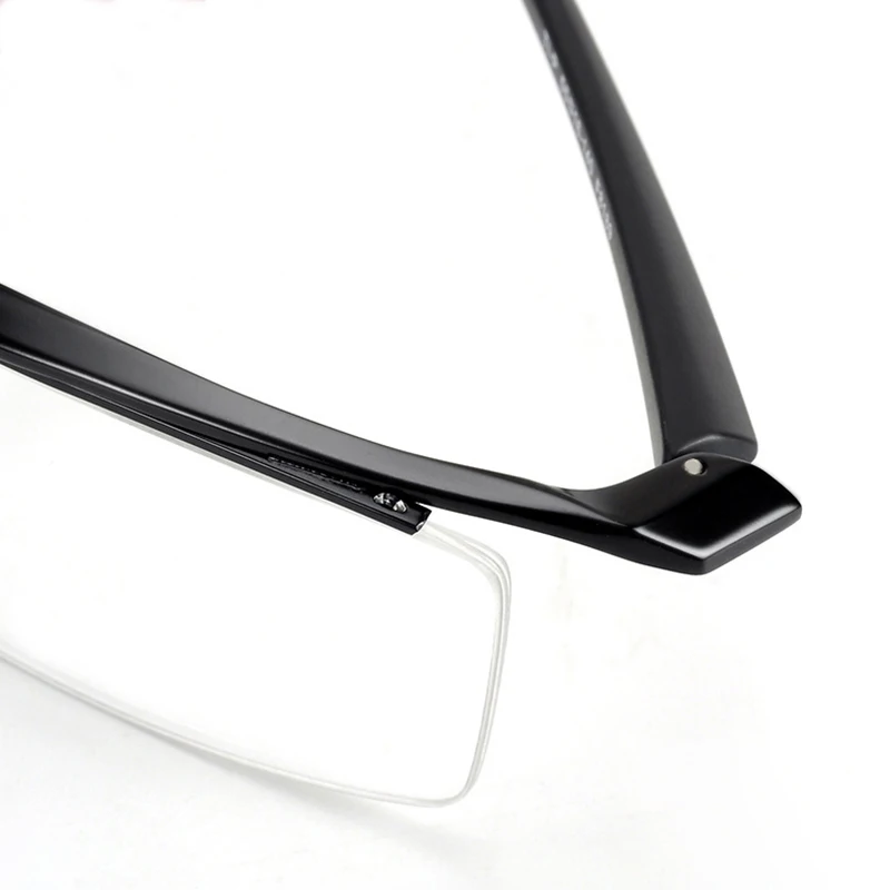 Browline Half Rim Titanium Metal Glasses Frame for Men Eyeglasses Fashion Cool Optical Eyewear Man Spectacles Prescription Frame