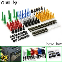 76pcs high quality motorcycle accessories fairing body work bolts for xc f dr drz rm rmx remz 85 125 250 400 450 kawasaki