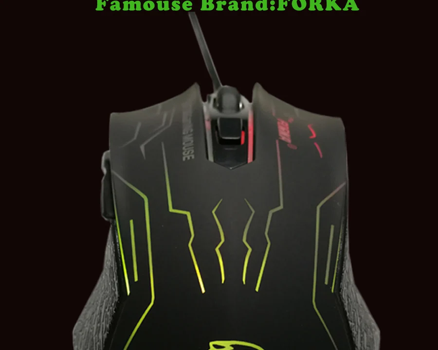 Проводная игровая мышь Forka Silence Click 3200 dpi, 6 кнопок, бесшумная оптическая мышь, Мыши для ПК, компьютера, ноутбука, профессиональная геймерская мышь