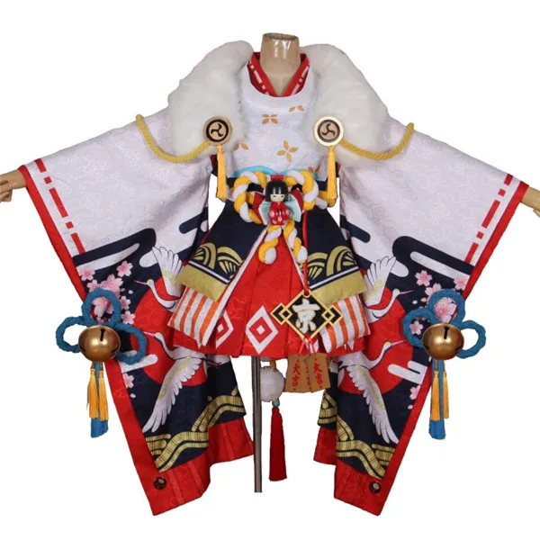 Горячая игра Onmyoji SR на заказ косплей костюм японское кимоно + юбка милый стиль