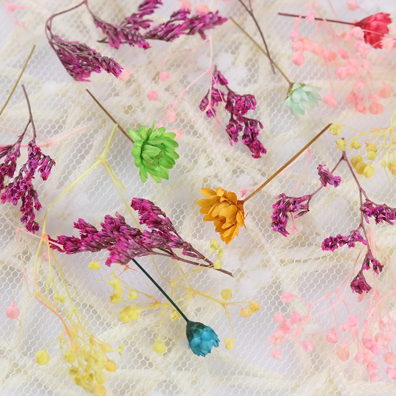 Искусственные цветы украшение для ногтей сохраненный цветок с коробкой в форме