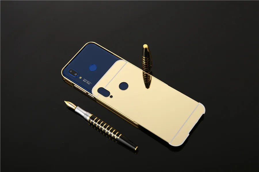 Роскошные зеркальные Чехлы розового золота для Xiaomi Redmi Note 7 алюминиевая