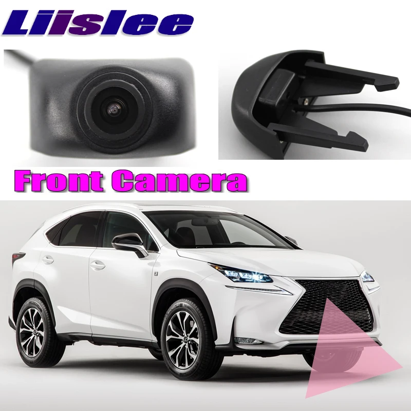Автомобильная фронтальная камера LiisLee для Lexus NX- 15 16 17, камера с капюшоном, сетка, гриль, камера, ручная работа, управление каналом, фронтальная камера