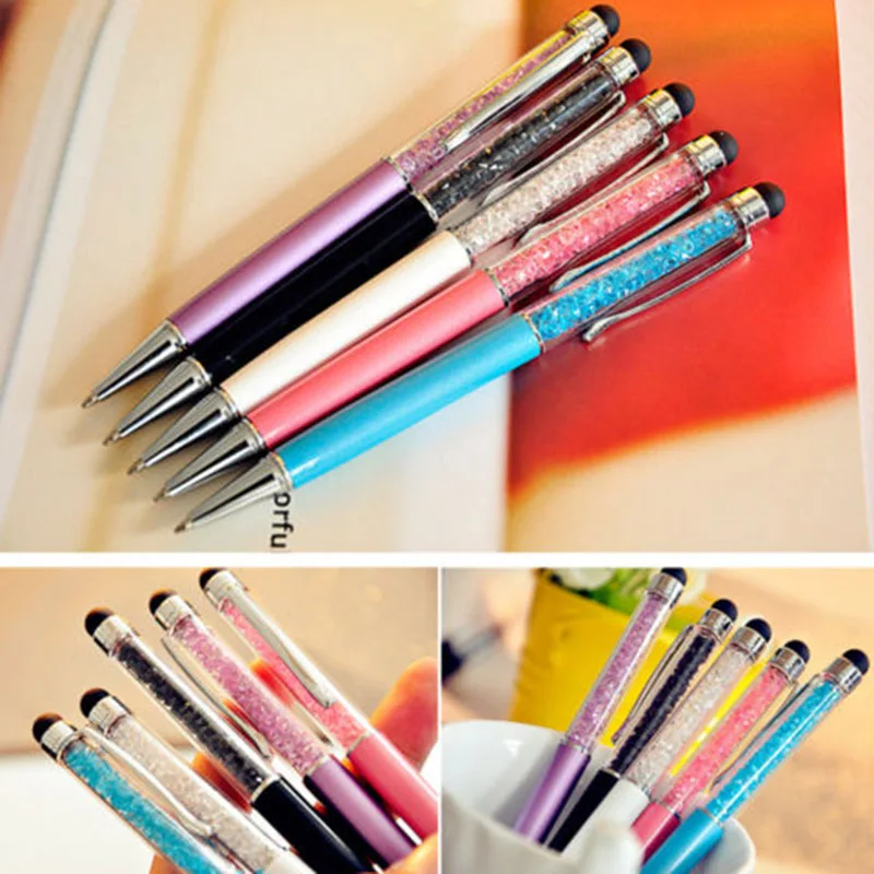 Универсальная Хрустальная ручка ULIFART сенсорный стилус 2 в 1 шариковая для