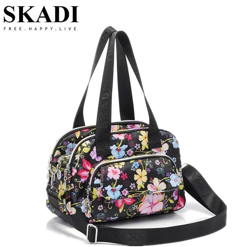 Женские сумки-мессенджеры SKADI с цветочным принтом и бриллиантами женские