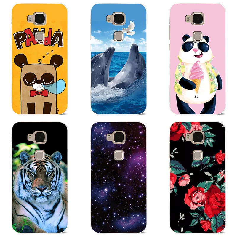 hard Plastic phone case cover For Huawei G8 / G7Plus RIO L01 L02 shell Colorful printing Painted Flower |