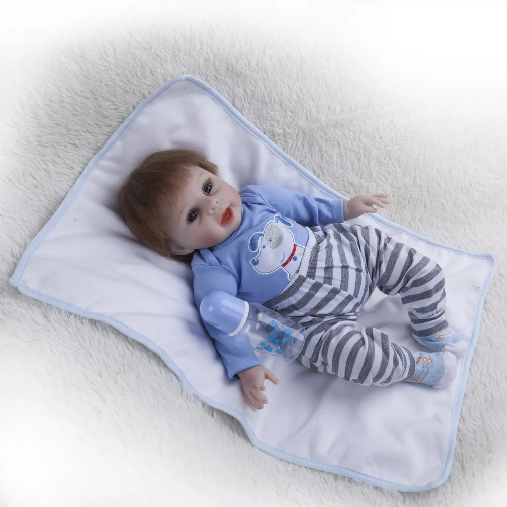 22 &quotПрекрасный новейший силиконовый младенец Reborn 55 см реалистичный Baby Dolls