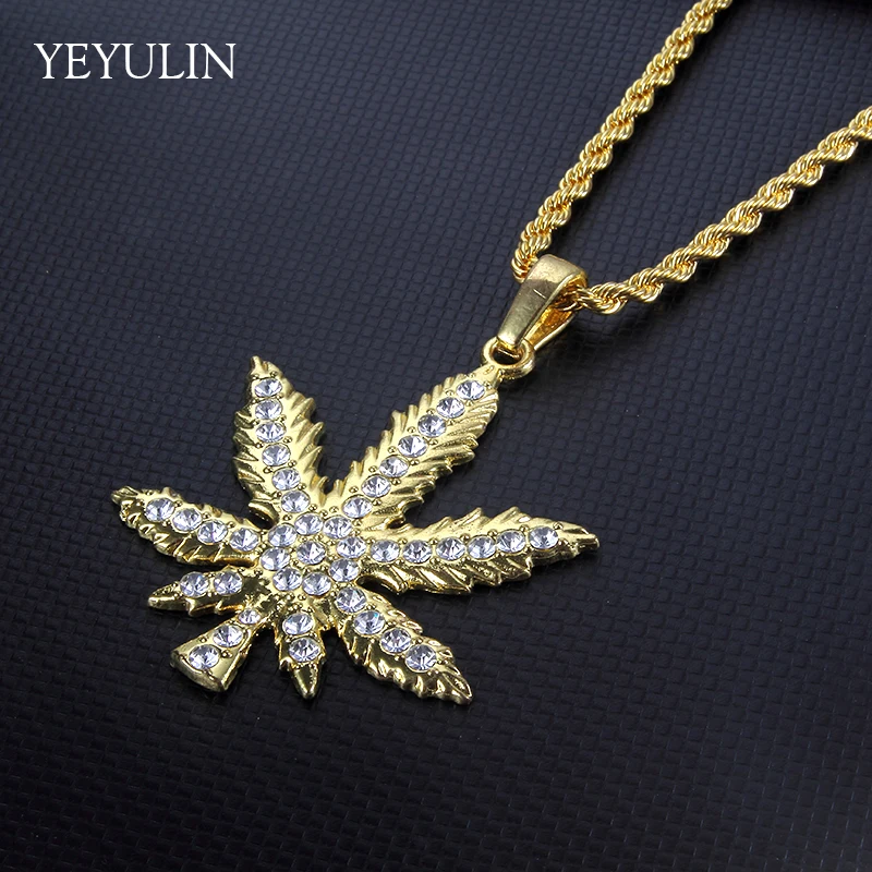 Цепочка с кулоном в виде кленового листа золотистая|necklace long|fashion necklacenecklace fashion |