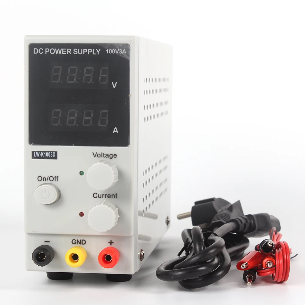 DC блок питания LW-K1003D 100 в 3A Мини цифровой дисплей Регулируемый лабораторный интегральная схема Регулируемый импульсный источник питания